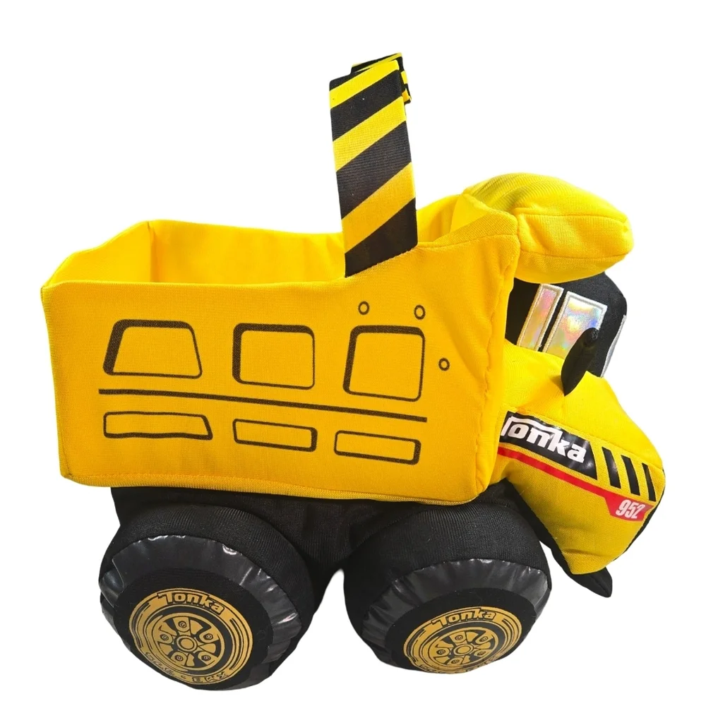 Tonka Yellow Plush Construction Vehicle Esster Basket